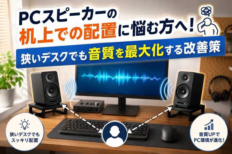 pcスピーカー 配置 机上